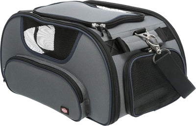 Trixie Hondentas Vliegtuigtas Wings Grijs Blauw, EVA polyester transporttas voor honden, 46x28x23 cm.