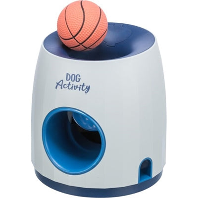 Trixie Dog Activity Strategiespel Ball & Treat toy with treat dispenser and foam ball.