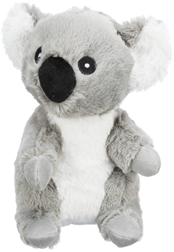 Eco-friendly gray koala dog plush by Trixie Be Eco, 21 cm, made from recycled material with squeaker.