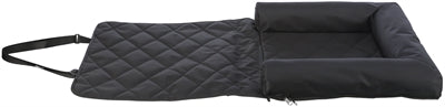 Trixie Hondenkussen voor autostoel zwart, polyester, 61x50x10 cm, comfort en bescherming voor honden, uitneembare vulling.