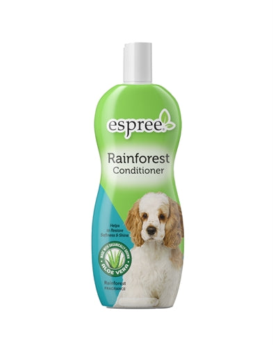 Espree Conditioner Regenwoud 355 ml with Aloe Vera for shiny dog coat.