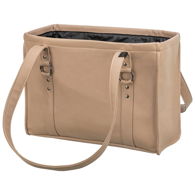 Trixie Hondentas Citystyle Kunstleer Cappuccino, schoudertas voor honden, 40x20x30 cm, duurzaam en waterafstotend.
