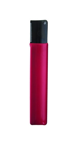 Mikki Trimmes Fijne Vacht grooming tool for thinning dog coats with ergonomic design.