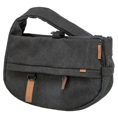 Trixie Be Nordic Hondentas Ingrid Zwart with adjustable shoulder strap and flexible side opening.