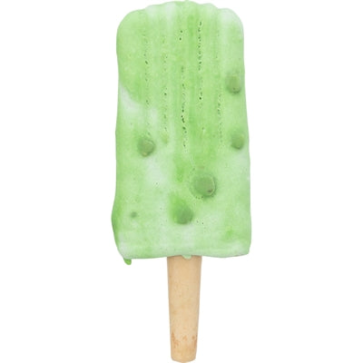 Trixie Ice Pop Groen dog snack, chicken flavor, green popsicle shape.